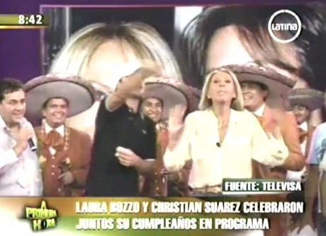 Laura Bozzo celebró su cumpleaños en vivo