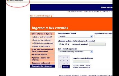 Cuidado: Nombre del BCP es utilizado para acceder ilícitamente a datos personales