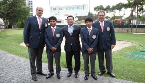 Andrés Cáceres y Hubert Nieto jóvenes valores participan en el Campeonato Sudamericano Amateur de Golf