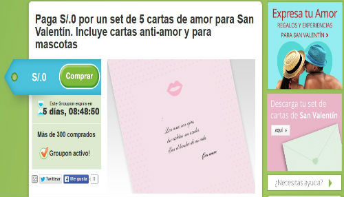 Groupon celebra el amor con grandes descuentos