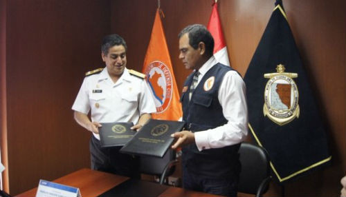 INDECI y Marina de Guerra firman importante convenio ante tsunamis en el Perú