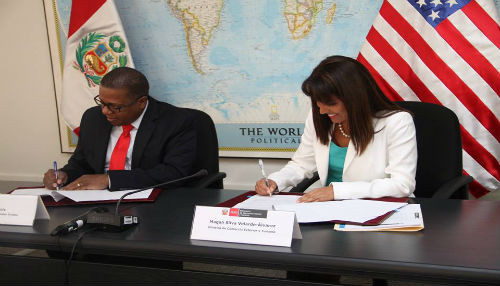 Estados Unidos y Perú firman convenio de cooperación en beneficio de las pymes