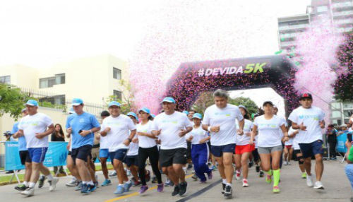 Cientos de familias participaron en Carrera 5k en rechazo al consumo de drogas