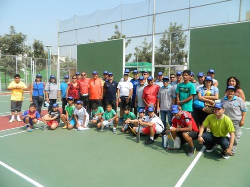 Reinauguración de canchas de Paleta Frontón de Rosa Toro en San Borja