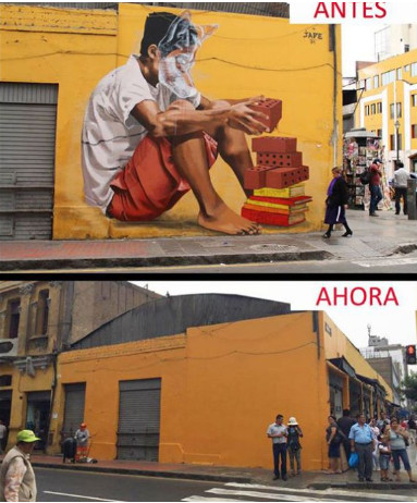 Lima, la ciudad cuyo alcalde quiere desaparecer los grafitis