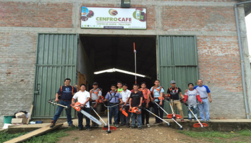 Productores de café en Cajamarca recibieron nueva maquinaria para sus labores agrícolas