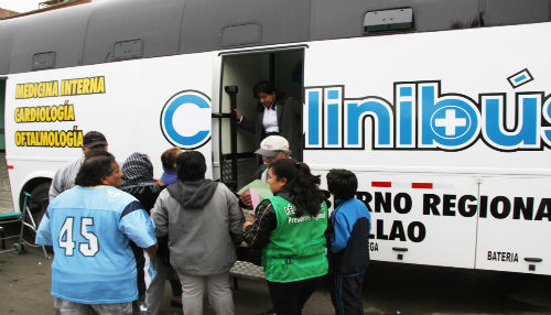 Región Callao continúa campaña gratuita de salud  Clinibus para todos los chalacos