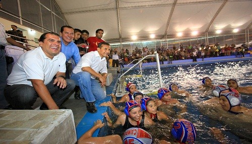 Presidente de la República y Alcalde de Ventanilla inauguran el primer centro de formación deportiva