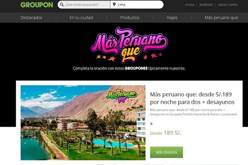 Groupon y Promperú se unen en campaña por Fiestas Patrias