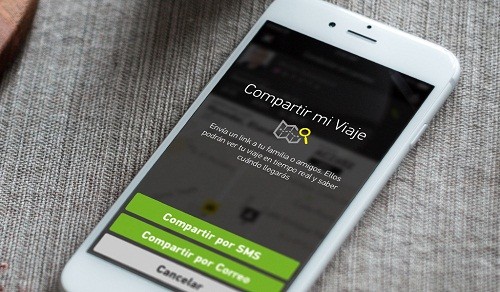 'Compartir mi viaje' es la nueva función de la aplicación Taxibeat