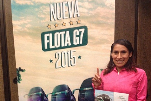 Oltursa premia a maratonista Gladys Tejeda