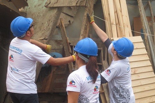 Voluntarios de Sodimac construyen más de 20 viviendas de emergencia