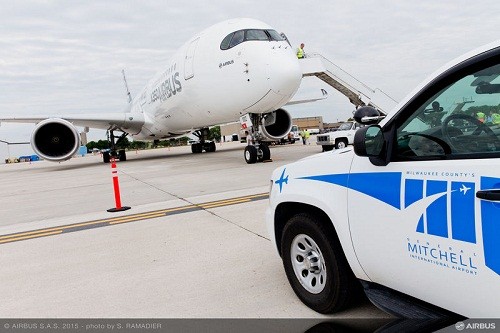 El nuevo A350 XWB visita Brasil y Colombia durante su gira de presentación en las Américas