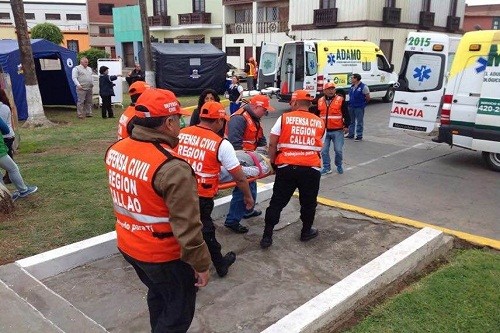 Región Callao realizó simulacro de sismo y tsunami