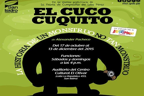 Nueva obra familiar El Cuco Cuquito se estrena en el Centro Cultural El Olivar