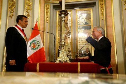 Presidente Humala tomó juramento a Alejandro Vásquez como nuevo ministro de Justicia y Derechos Humanos