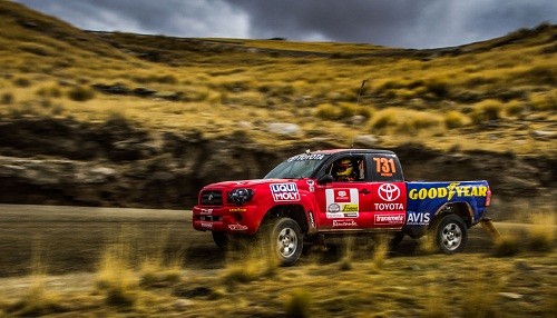 Diego Weber logra el podio en la categoría camionetas en Caminos del Inca