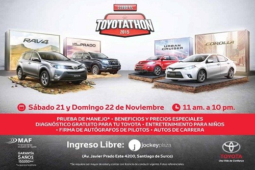 El TOYOTATHON llega con grandes beneficios