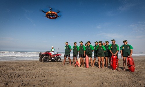 Drone salvavidas formará parte de brigada playera que vigilará la costa de Ventanilla