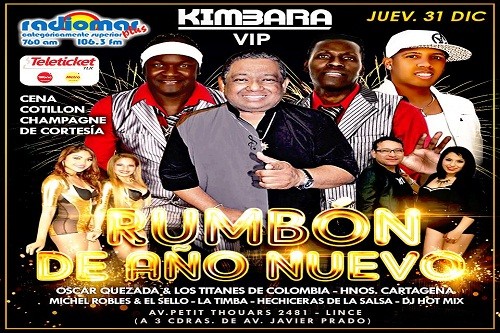 A despedir el 2015 a ritmo de salsa en Kímbara Vip