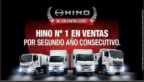 Por segundo año consecutivo, Hino lideró el mercado de camiones y remolcadores