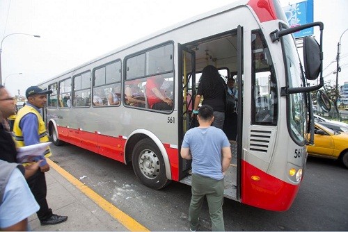Municipalidad de Lima puso en funcionamiento nueva flota de buses en el corredor Javier Prado  La Marina - Faucett