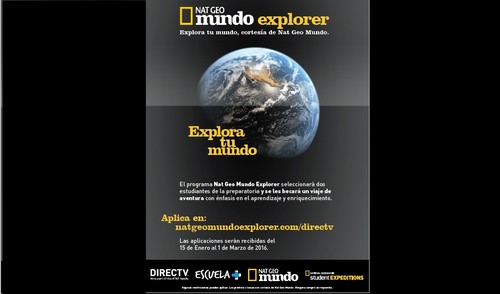 Nat Geo y DIRECTV becarán a estudiantes de secundaria con viaje por el mundo