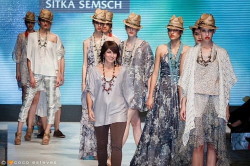 ÉSIKA maquillador oficial de SITKA SEMSCH para La Semana de la Moda Peruana