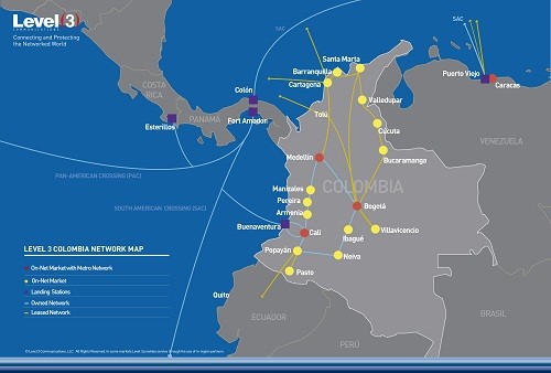 Activación de la nueva Ruta Submarina del Pacífico de Level 3 mejora la conexión de Colombia con las principales ciudades de las Américas, Europa y Asia