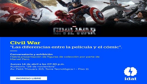 Marvel Perú e Idat presentan: Civil War, las diferencias entre el cómic y la película
