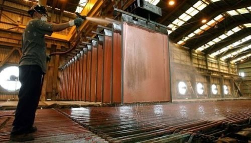 Producción de cobre creció en 73,7% en febrero de 2016