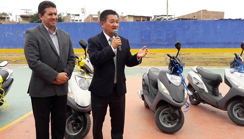 EXSA realiza donación de motocicletas y becas integrales en SENATI a la Municipalidad de Lurín