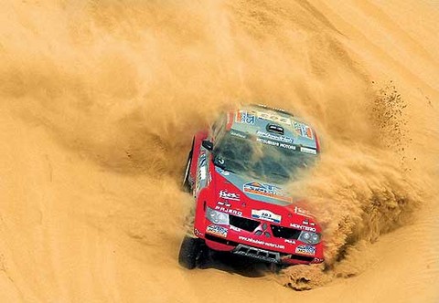 Rally Dakar: Caligrama de pasqueño causó admiración a competidores extranjeros