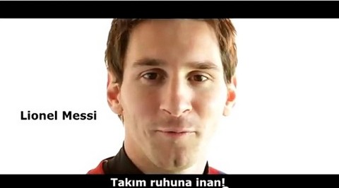 Lionel Messi habla en turco para una publicidad (Video)