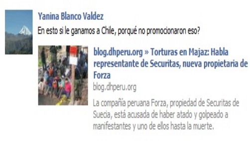 Facebook de la SNMPE es escenario de críticas por spot de Oblitas