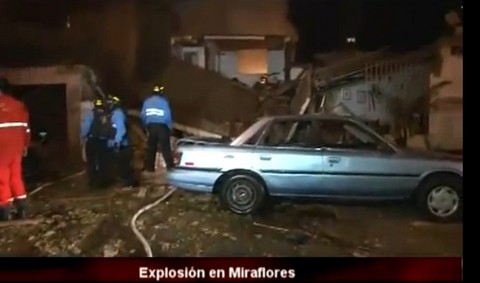 Fuga de gas  habría provocado explosión en Miraflores