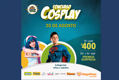 MegaPlaza te invita a ser parte del concurso Cosplay