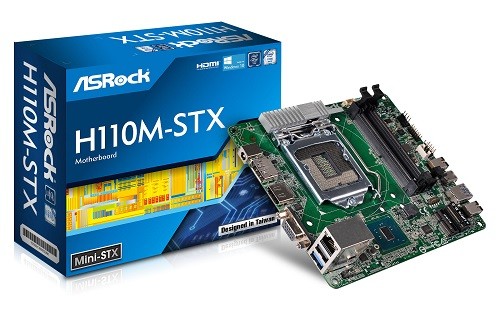 ASRock presenta el primer Motherboard Mini-STX basado en el Chipset H110: H110M-STX