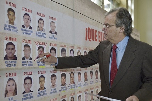 'El muro de las victorias' con más capturados del programa de recompensas