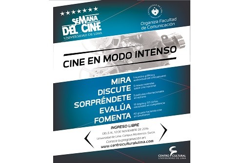 Semana intensa de cine en la Universidad de Lima