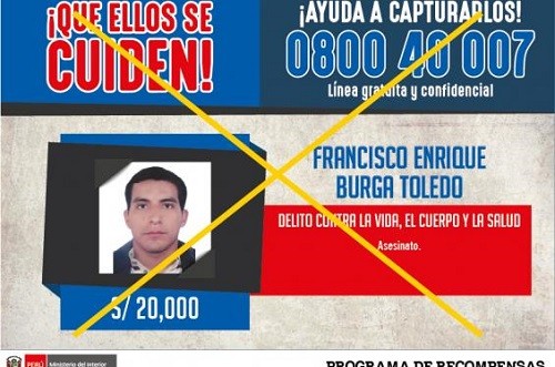 Capturan a ex policía acusado de asesinato en Trujillo