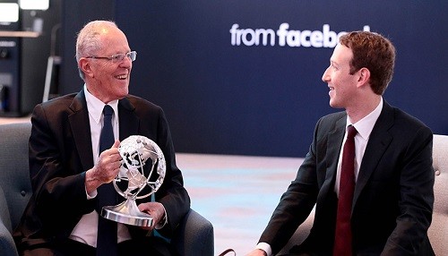 Presidente Kuczynski y Mark Zuckerberg dialogan sobre cómo potenciar servicios de salud, educación entre otros