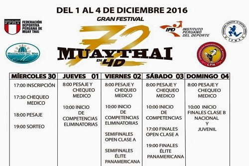 Se inicia el Campeonato Panamericano de Muaythai con importantes peleadores del Perú y el extranjero
