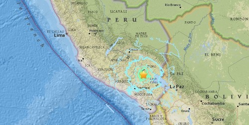 Sismo de magnitud 5,5 remece el sur de Perú