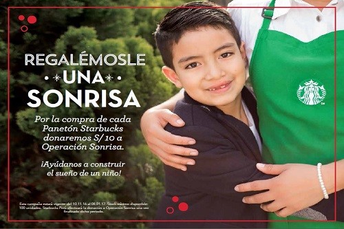 Starbucks reafirma su compromiso con Operación Sonrisa para brindar más sonrisas a niños peruanos