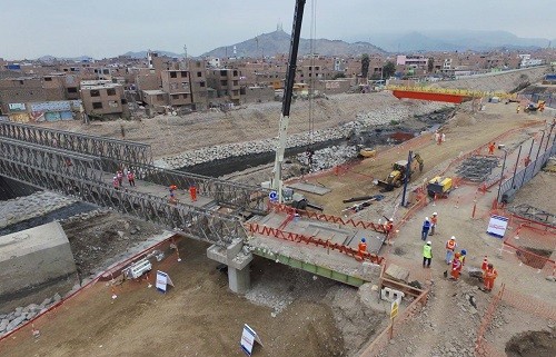 MML inició desmontaje de puente Bailey en el Bella Unión