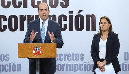 Gobierno anuncia paquete legislativo para la lucha contra la corrupción
