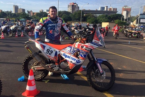 Dakar 2017: Carlo Vellutino ya se ubica entre los 100 mejores en motos