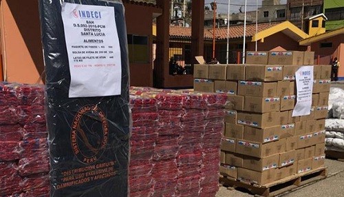 Se entrega 43 toneladas de bienes de ayuda humanitaria para damnificados por derrame de petróleo en Loreto
