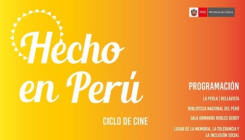 Ministerio de Cultura proyectará 18 películas en el marco del ciclo de cine 'Hecho en Perú'